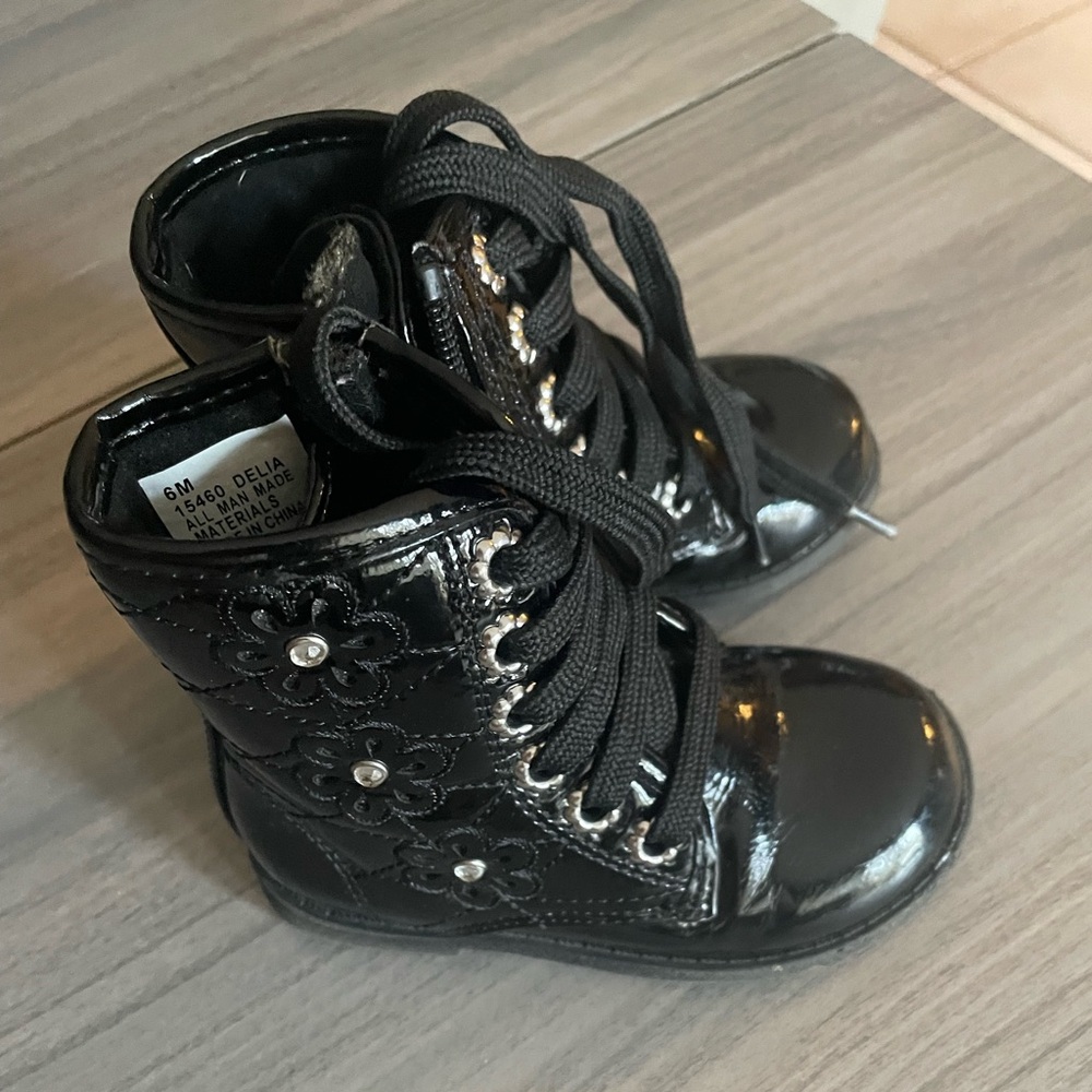 Toddler Girls Size 6 Patent Leather Boots – Rachel Shoes